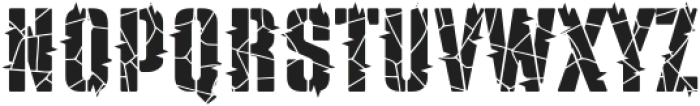 Cracked Slash otf (400) Font UPPERCASE