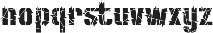 Cracked Slash otf (400) Font LOWERCASE