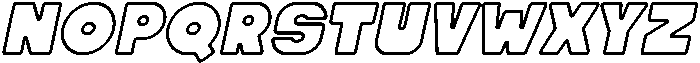 Cracker Soda Outline Italic otf (400) Font UPPERCASE