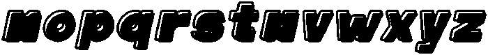 Cracker Soda Outline Shadow It otf (400) Font LOWERCASE