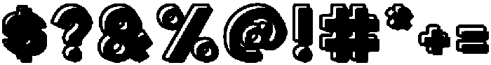 Cracker Soda Outline Shadow otf (400) Font OTHER CHARS