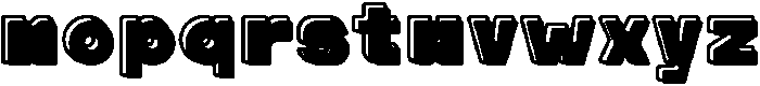 Cracker Soda Outline Shadow otf (400) Font LOWERCASE