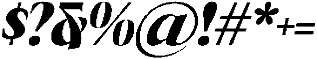 Crafte Italic otf (400) Font OTHER CHARS