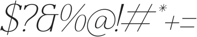 Craftern Italic otf (400) Font OTHER CHARS