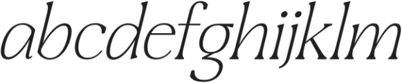 Craftern Italic otf (400) Font LOWERCASE