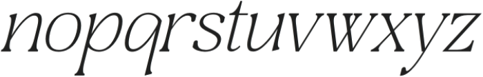 Craftern Italic otf (400) Font LOWERCASE