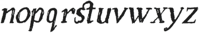 Craftsman Italic otf (400) Font LOWERCASE