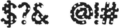 Crafty Font - Polka Dot Regular otf (400) Font OTHER CHARS