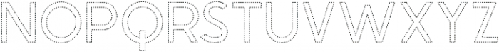 Crafty Font - Stitched Regular otf (400) Font UPPERCASE