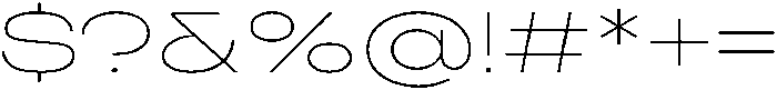 Cranch Thin otf (100) Font OTHER CHARS