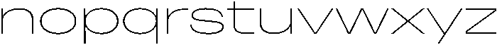 Cranch Thin otf (100) Font LOWERCASE