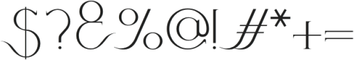 Crane-Regular otf (400) Font OTHER CHARS