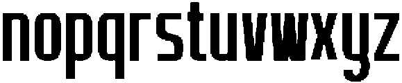 Cranity Bold otf (700) Font LOWERCASE