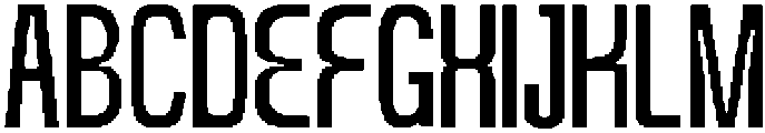 Cranity Regular otf (400) Font UPPERCASE