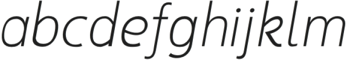 Crave Neue ExtraLight Italic otf (200) Font LOWERCASE