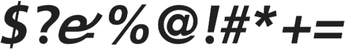 CraveSans Bold Italic otf (700) Font OTHER CHARS
