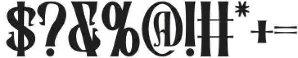 Cravery Regular otf (400) Font OTHER CHARS