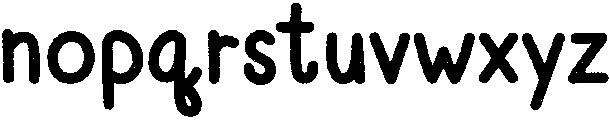 Crayon Regular otf (400) Font LOWERCASE