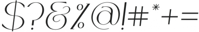 Crayond Light Italic otf (300) Font OTHER CHARS