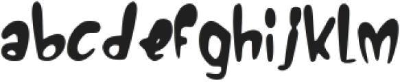 Crazy Bubling Regular otf (400) Font LOWERCASE