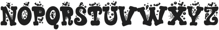 Crazy Halloween Regular otf (400) Font UPPERCASE