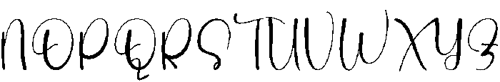 Cream Candy Regular otf (400) Font UPPERCASE