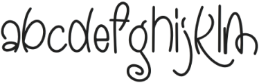 Creamly Regular otf (400) Font LOWERCASE