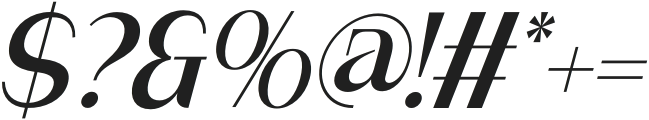 Created Aesthetic Italic otf (400) Font OTHER CHARS