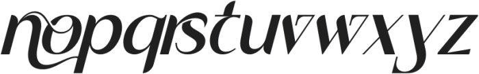 Created Aesthetic Italic otf (400) Font LOWERCASE
