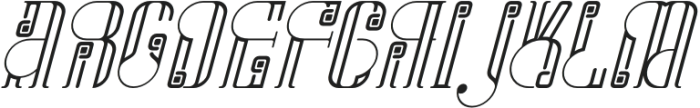 Created Endlessly Italic otf (400) Font UPPERCASE