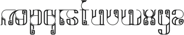 Created Endlessly Regular otf (400) Font LOWERCASE