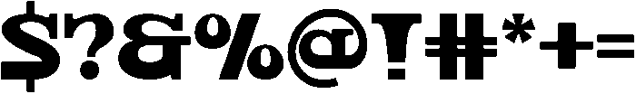 Creates Presence Regular otf (400) Font OTHER CHARS