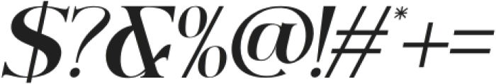Creating Balance Italic otf (400) Font OTHER CHARS