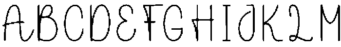 Creative Handmade Regular otf (400) Font UPPERCASE