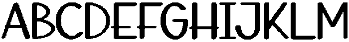 Creative Handmade Regular otf (400) Font UPPERCASE