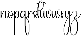 Creative Handwriting Regular otf (400) Font LOWERCASE