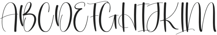 Creative Handwriting Regular otf (400) Font UPPERCASE