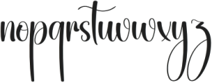 Creative Handwriting Regular otf (400) Font LOWERCASE