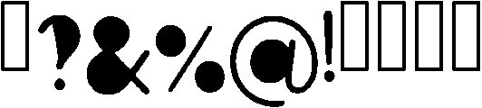 Creative Regular otf (400) Font OTHER CHARS