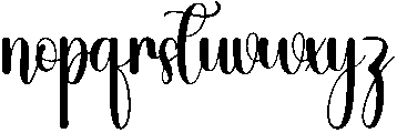 Creative Signature Regular otf (400) Font LOWERCASE
