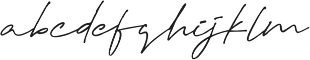 Creative Signature Regular otf (400) Font LOWERCASE