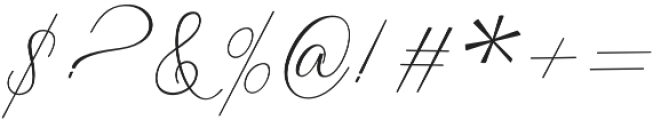 Creative Signature otf (400) Font OTHER CHARS