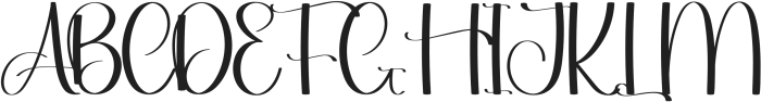 Creative Solitude Regular otf (400) Font UPPERCASE
