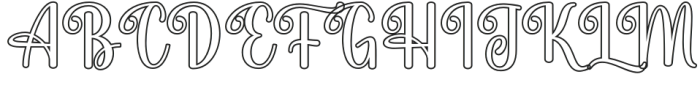 CreativeQuenchOutline-Regular otf (400) Font UPPERCASE