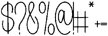 Creatively Regular otf (400) Font OTHER CHARS