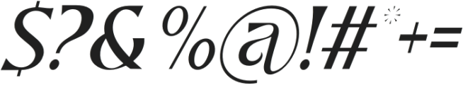 Creator's Collection Light Italic otf (300) Font OTHER CHARS