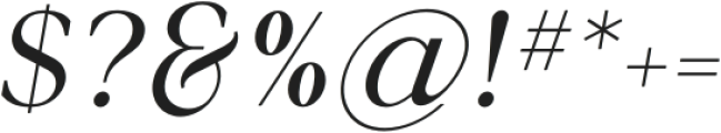 Creators Type Italic Alternate otf (400) Font OTHER CHARS