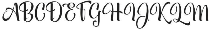 Creattion Regular otf (400) Font UPPERCASE