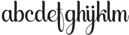 Creattion Regular otf (400) Font LOWERCASE