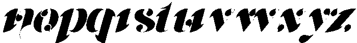 Credible Vigilance Italic otf (400) Font LOWERCASE